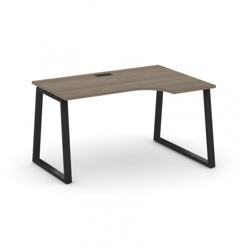 Style Project Стол рабочий эргоном. SN-6T1.SPA-012(R) Акация Лорка/Металл Антрацит/Заглушка Пластик фото 9