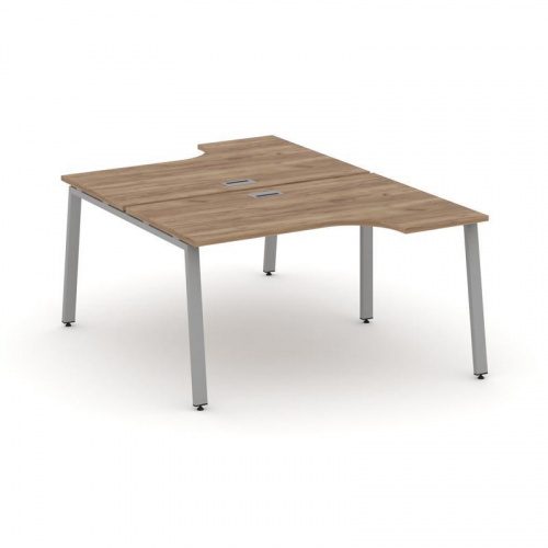 Style Project Рабочая станция эргоном. SN-6A.DRPA-022 Дуб Табак/Металл Белый 1580*1632/1992*750 фото 8