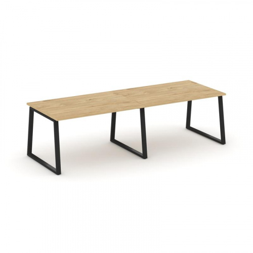 Style Project Стол переговорный SN-6T1.SPRG-013.3 Акация Лорка/Металл Антрацит 2760*980*750 фото 3