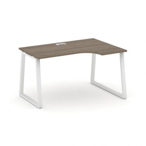 Style Project Стол рабочий эргоном. SN-6T1.SPA-012(R) Акация Лорка/Металл Антрацит/Заглушка Пластик фото 15