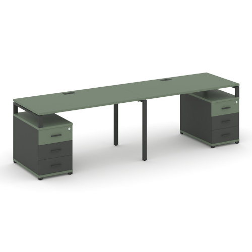 Бенч-система на 2 места с 2 опорными тумбами Concept CN.ORS-317 фото 2