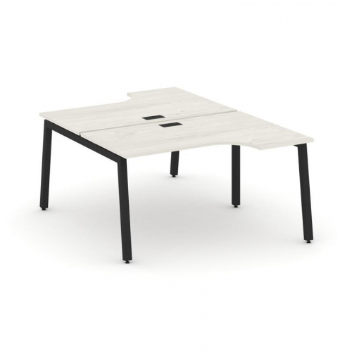 Style Project Рабочая станция эргоном. SN-5A.DRPA-011 Акация Лорка/Металл Белый 1380*1432/1992*750 фото 4