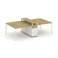 Бенч-система на 4 места с 1 опорной тумбой Concept CN.DRS-438