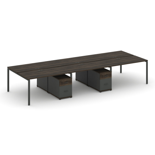 Бенч-система на 6 мест с 2 опорными тумбами Concept CN.DRS-347 фото 3