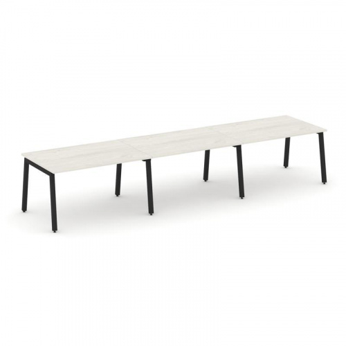 Style Project Стол переговорный SN-5A.SPRG-023.3 Дуб Наварра/Металл Белый 4410*980*750 фото 11