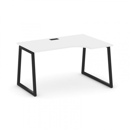 Style Project Стол рабочий эргоном. SN-4T1.SPA-021(R) Акация Лорка/Металл Антрацит/Заглушка Пластик фото 4