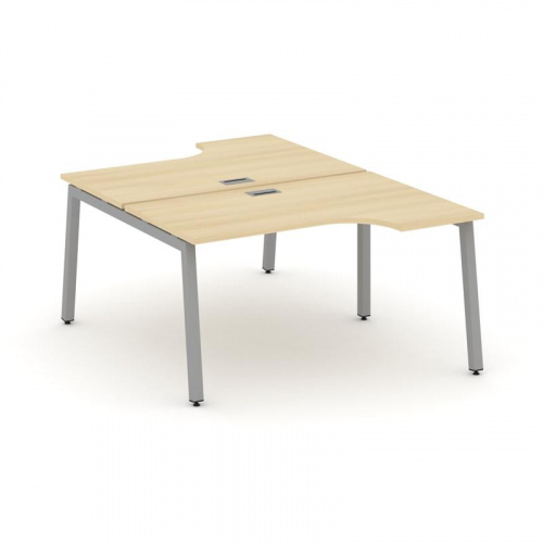 Style Project Рабочая станция эргоном. SN-5A.DRPA-011 Акация Лорка/Металл Белый 1380*1432/1992*750 фото 2