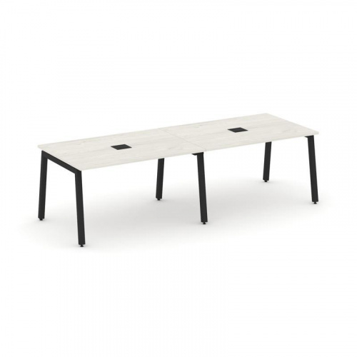 Style Project Стол переговорный SN-5A.SPRG-012 Дуб Табак/Металл Белый 2360*980*750 фото 2 Style Project Стол переговорный SN-5A.SPRG-012 Дуб Табак/Металл Белый 2360*980*750 фото 2