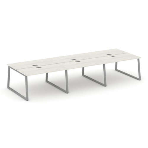 Style Project Рабочая станция 2-х сторон. SN-6T1.DRS-064 Акация Лорка/Металл Антрацит/Заглушка Пласт фото 12