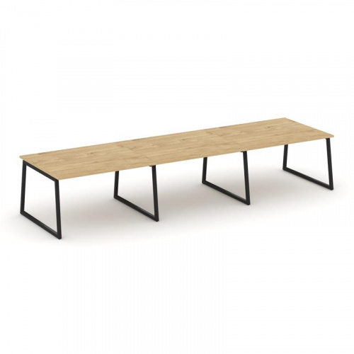 Style Project Стол переговорный SN-4T1.SPRG-052.3 Акация Лорка/Металл Антрацит 3540*1180*750 фото 3