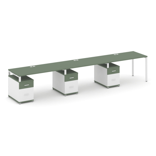 Бенч-система на 3 места с 3 опорными тумбами Concept CN.ORS-348 фото 5