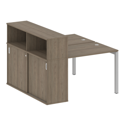 Бенч-система с шкафом-купе на П-обр. м/к Metal System Quattro 50БП.РС-СШК-2.1 фото 2 Бенч-система с шкафом-купе на П-обр. м/к Metal System Quattro 50БП.РС-СШК-2.1 фото 2