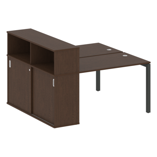 Бенч-система с шкафом-купе на П-обр. м/к Metal System Quattro 50БП.РС-СШК-2.2 фото 12