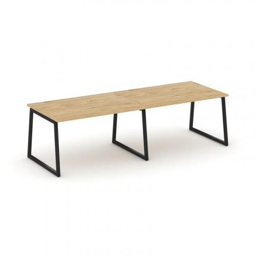 Style Project Стол переговорный SN-4T1.SPRG-011.3 Акация Лорка/Металл Антрацит 1960*980*750 фото 3