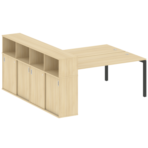 Бенч-система с шкафом-купе на П-обр. м/к Metal System Quattro 50БП.РС-СШК-4.5 фото 10 Бенч-система с шкафом-купе на П-обр. м/к Metal System Quattro 50БП.РС-СШК-4.5 фото 10