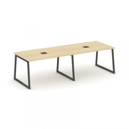 Style Project Стол переговорный SN-4T1.SPRG-011 Акация Лорка/Металл Антрацит/Заглушка Металл Антраци фото 28