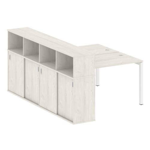 Бенч-система с шкафом-купе на П-обр. м/к Metal System Quattro 50БП.РС-СШК-4.2 фото 4 Бенч-система с шкафом-купе на П-обр. м/к Metal System Quattro 50БП.РС-СШК-4.2 фото 4