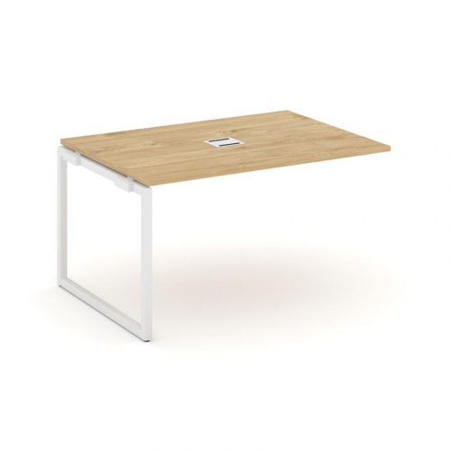 Style Project Проходной наб. элем. перег. стола SN-4O.NSPRG-001 Дуб Наварра/Металл Белый 980*980*750 фото 13