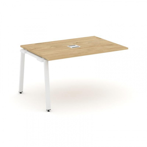 Style Project Проходной наб. элем. перег. стола SN-6A.NSPRG-001 Дуб Табак/Металл Белый 980*980*750 фото 11