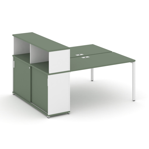 Бенч-система с опорным шкафом-купе с надставкой Concept CN.DRS-237 фото 5