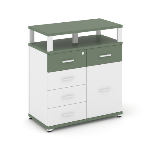 Тумба приставная с 5 ящиками Concept CN.TSP-018 W