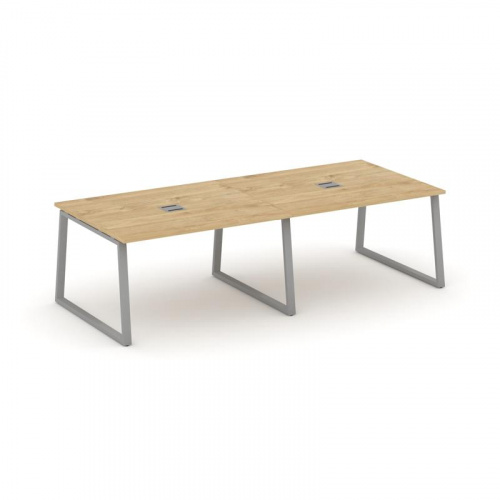 Style Project Стол переговорный SN-6T1.SPRG-042 Акация Лорка/Металл Антрацит/Заглушка Металл Антраци фото 2