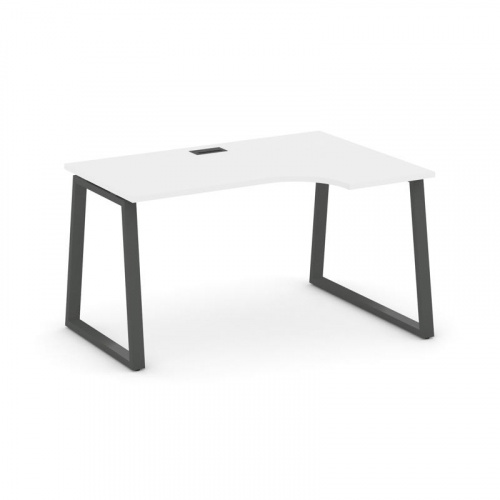 Style Project Стол рабочий эргоном. SN-6T1.SPA-012(R) Акация Лорка/Металл Антрацит/Заглушка Пластик фото 26