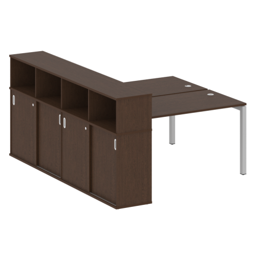 Бенч-система с шкафом-купе на П-обр. м/к Metal System Quattro 50БП.РС-СШК-4.3 фото 10