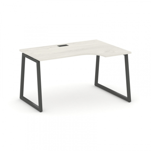 Style Project Стол рабочий эргоном. SN-4T1.SPA-021(R) Акация Лорка/Металл Антрацит/Заглушка Пластик фото 10