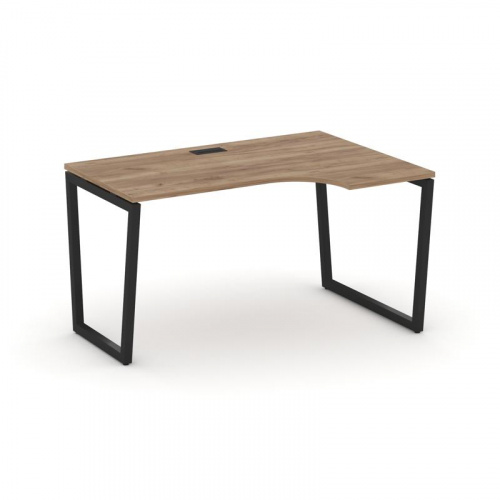 Style Project Стол рабочий эргоном. SN-4T2.SPA-021(R) Акация Лорка/Металл Антрацит/Заглушка Пластик фото 8