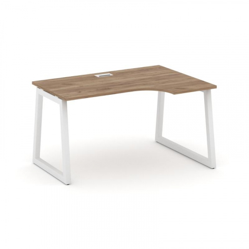 Style Project Стол рабочий эргоном. SN-5T1.SPA-002(R) Акация Лорка/Металл Антрацит/Заглушка Пластик фото 11