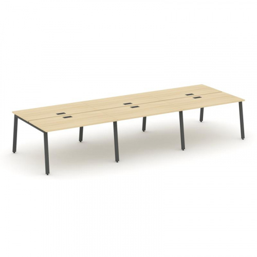 Style Project Рабочая станция 2-х сторон. SN-6A.DRS-062 Антрацит/Металл Белый 3540*1232*750 фото 22