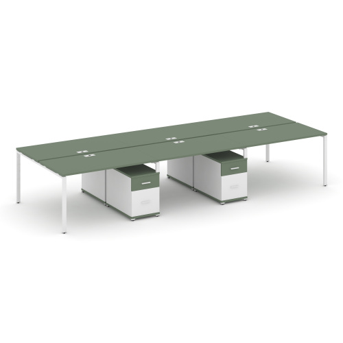 Бенч-система на 6 мест с 2 опорными тумбами Concept CN.DRS-347 фото 5