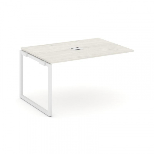 Style Project Проходной наб. элем. перег. стола SN-4O.NSPRG-001 Дуб Наварра/Металл Белый 980*980*750 фото 27