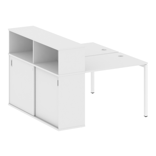 Бенч-система с шкафом-купе на П-обр. м/к Metal System Quattro 40БП.РС-СШК-2.1 фото 12