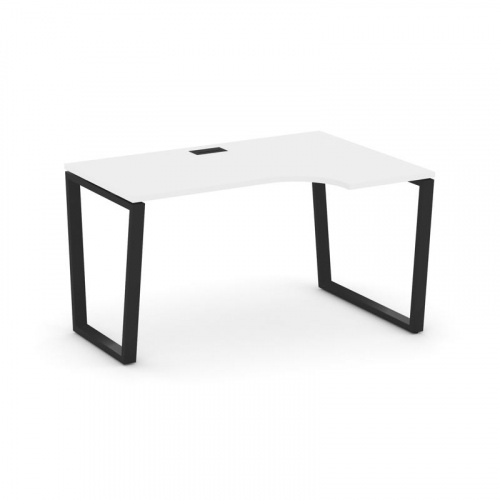 Style Project Стол рабочий эргоном. SN-6T2.SPA-001(R) Акация Лорка/Металл Антрацит/Заглушка Пластик фото 5