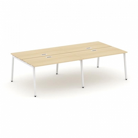 Style Project Рабочая станция 2-х сторон. SN-4A.DRS-034 Акация Лорка/Металл Белый 3160*1232*750