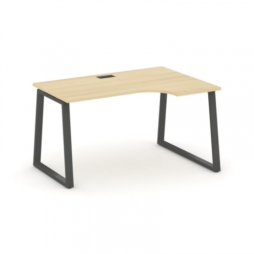 Style Project Стол рабочий эргоном. SN-6T1.SPA-012(R) Акация Лорка/Металл Антрацит/Заглушка Пластик фото 28