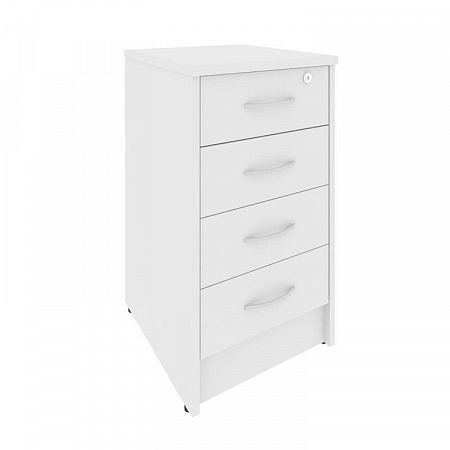 Тумба приставная на 4 ящика с замком Riva А.ТП-4F-S