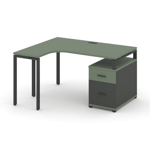 Стол эргономичный с опорной тумбой Concept CN.SA-304(L)