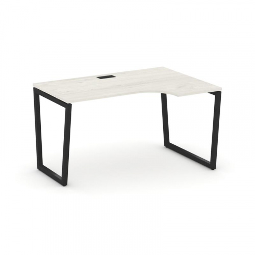 Style Project Стол рабочий эргоном. SN-4T2.SPA-021(R) Акация Лорка/Металл Антрацит/Заглушка Пластик фото 4