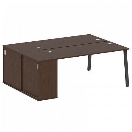 Бенч-система с шкафом-купе на А-обр. м/к Metal System БА.РС-СШК-1.4