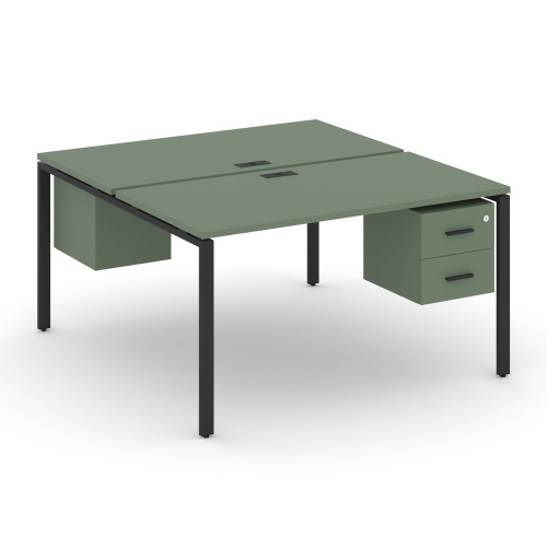 Бенч-система на 2 места с подвесными тумбами Concept CN.DRS-116