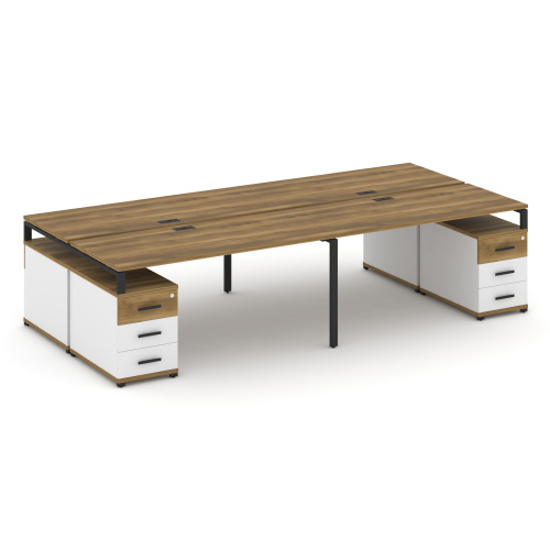 Бенч-система на 4 места с 2 опорными тумбами Concept CN.DRS-328 фото 7