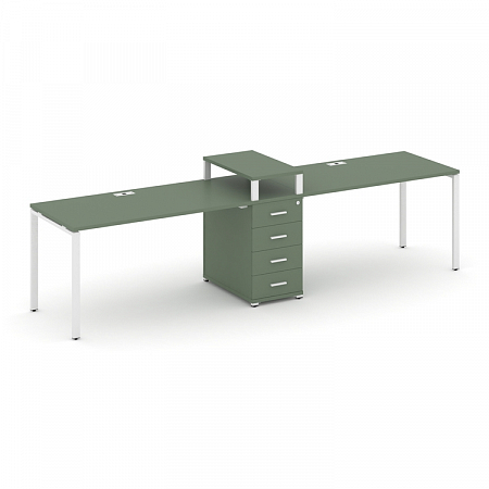 Бенч-система на 2 места с 1 опорной тумбой Concept CN.ORS-420