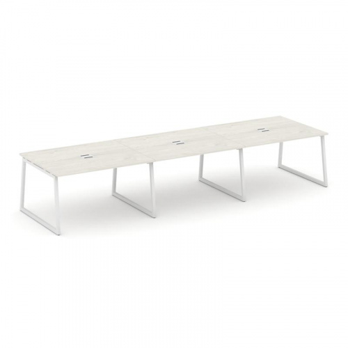 Style Project Стол переговорный SN-4T1.SPRG-053 Акация Лорка/Металл Антрацит/Заглушка Металл Антраци фото 13