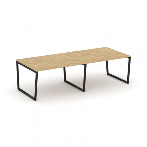 Style Project Стол переговорный SN-4T2.SPRG-043.3 Акация Лорка/Металл Антрацит 2760*1180*750