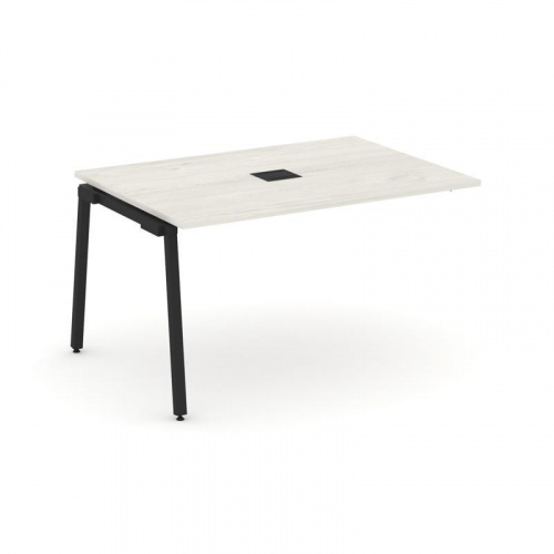 Style Project Проходной наб. элем. перег. стола SN-4A.NSPRG-001 Дуб Наварра/Металл Белый 980*980*750