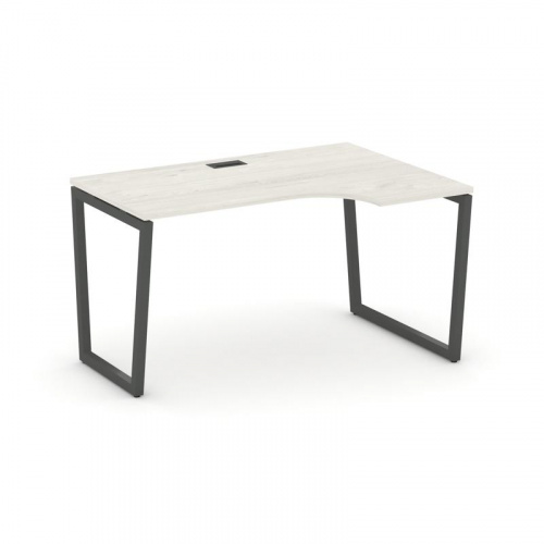 Style Project Стол рабочий эргоном. SN-4T2.SPA-021(R) Акация Лорка/Металл Антрацит/Заглушка Пластик фото 24