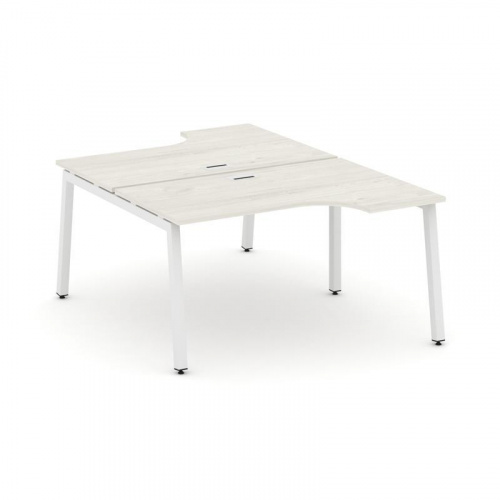 Style Project Рабочая станция эргоном. SN-5A.DRPA-011 Акация Лорка/Металл Белый 1380*1432/1992*750 фото 19